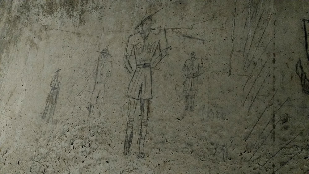 1941 bunker graffiti at the town hall