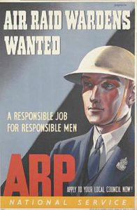 Air raid wardens wanted poster