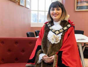 Mayor Cllr Maryam Eslamdoust is the first Iranian-born woman ever elected to public office in the UK