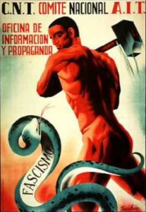 Spanish Civil War Poster Celebrating the Need to Fight Facism