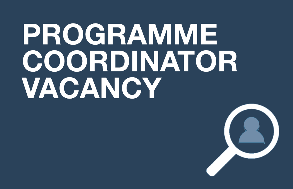 Programme coordinator vacancy